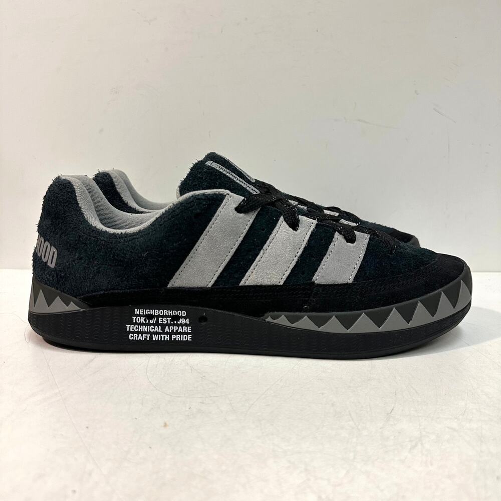 WORN TWICE Neighborhood x adidas Adimatic ‘Black’ Suede Skate Streetwear EUC 12